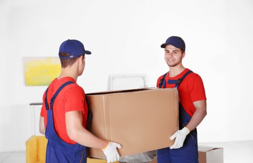Furniture transport service in North Finchley residential street