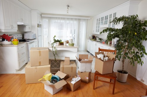 Organised storage space for household belongings in North Finchley