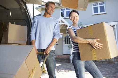 Removal van loading outside a Northfinchley property